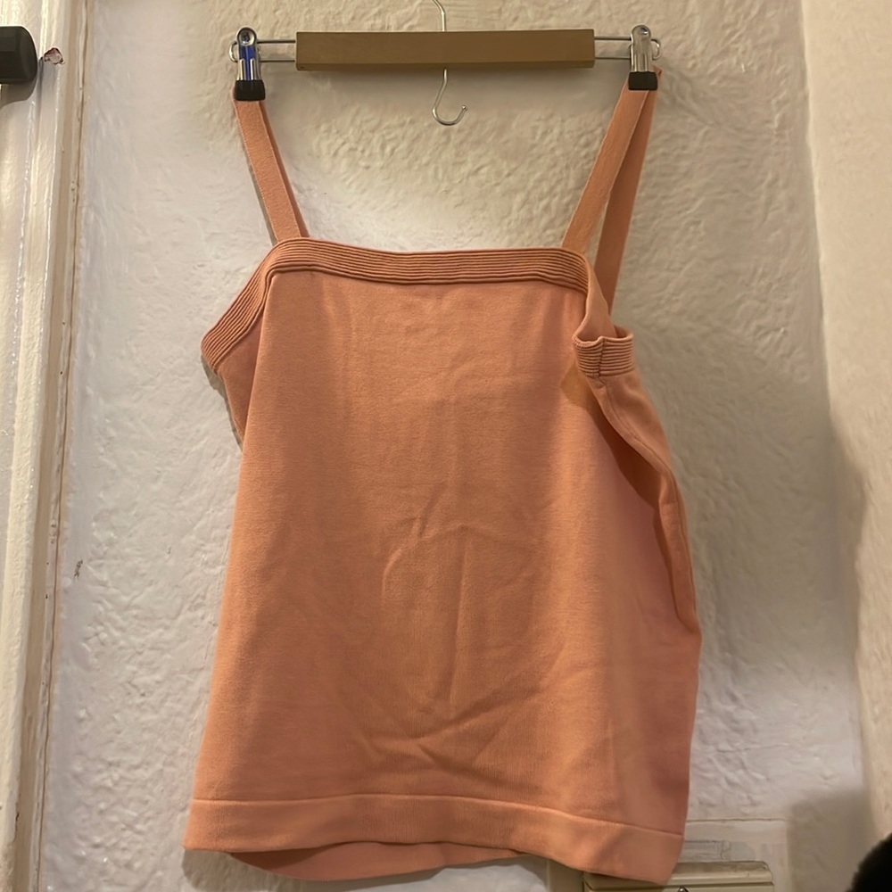 ANNE KLEIN spaghetti knit tank